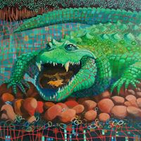 Crocodiles sweat through their tongues