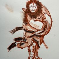 Shoki after Hokusai - My Tatty Artwork - Andy Mata