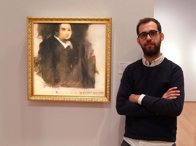 AI generated digital art print auctioned at Christies