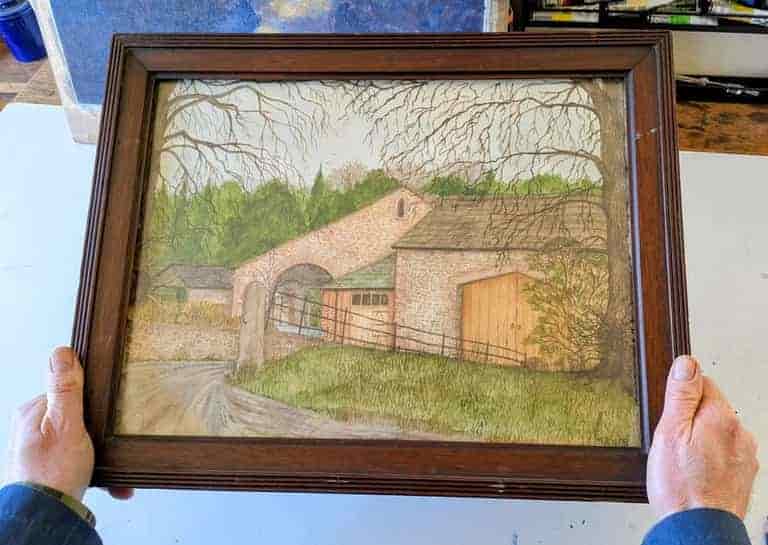 An early watercolour painting by Matthew Eyles - 1985