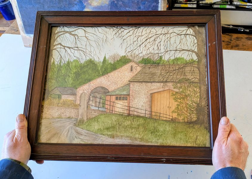 An early watercolour painting by Matthew Eyles - 1985