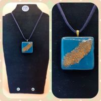 Blue Square pendant