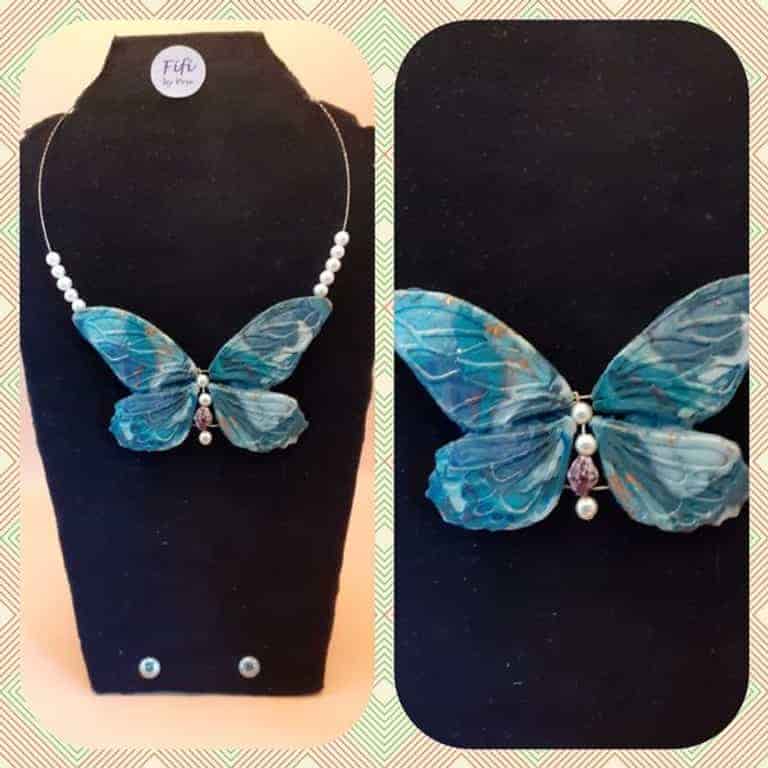 Large butterfly necklace