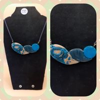 Blue and gold necklace