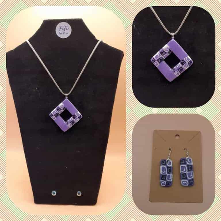 Lilac mosaic set