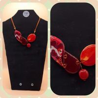 Blood red necklace