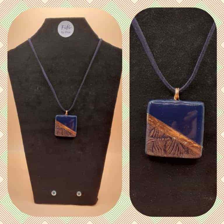 Blue gold square