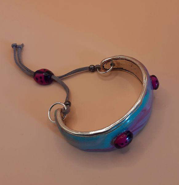 Pink ladybirds - Bracelet thumbnail