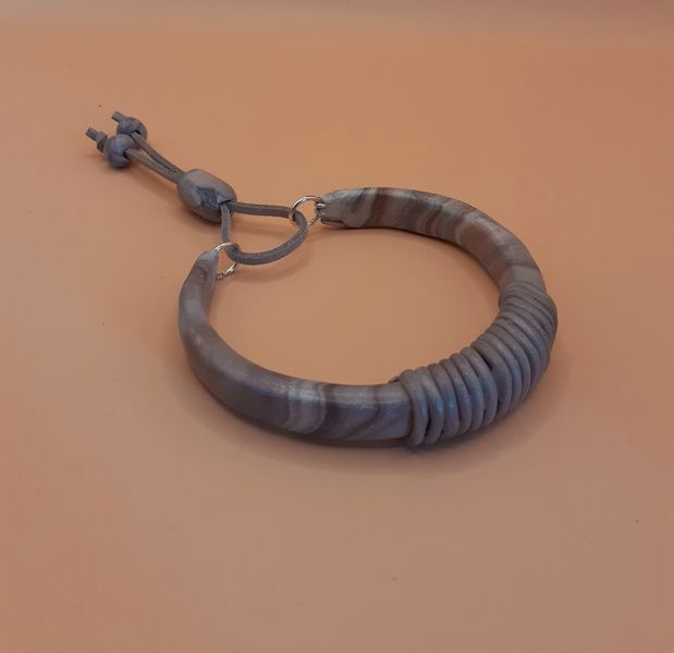 Grey marble ring - Bracelet thumbnail