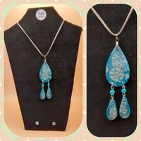 Turquoise sparkle pendant