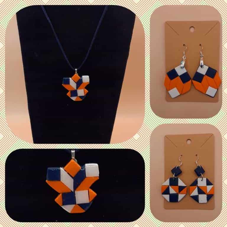 Optical Art pendant