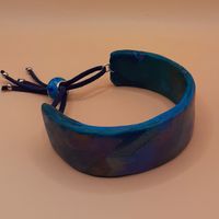 Turquoise and blue cuff