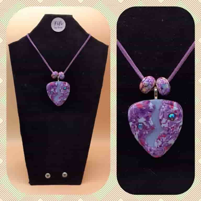 Purple heart with gems