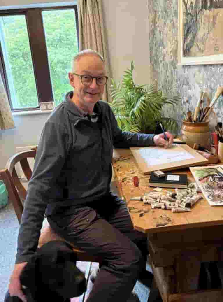 Andy Mata at his studio - My Tatty Artwork - Andy Mata