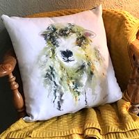 Greyfaced Dartmoor cushion