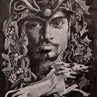 Slate painting of Arawn