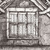 An original pen drawing by Matthew Eyles