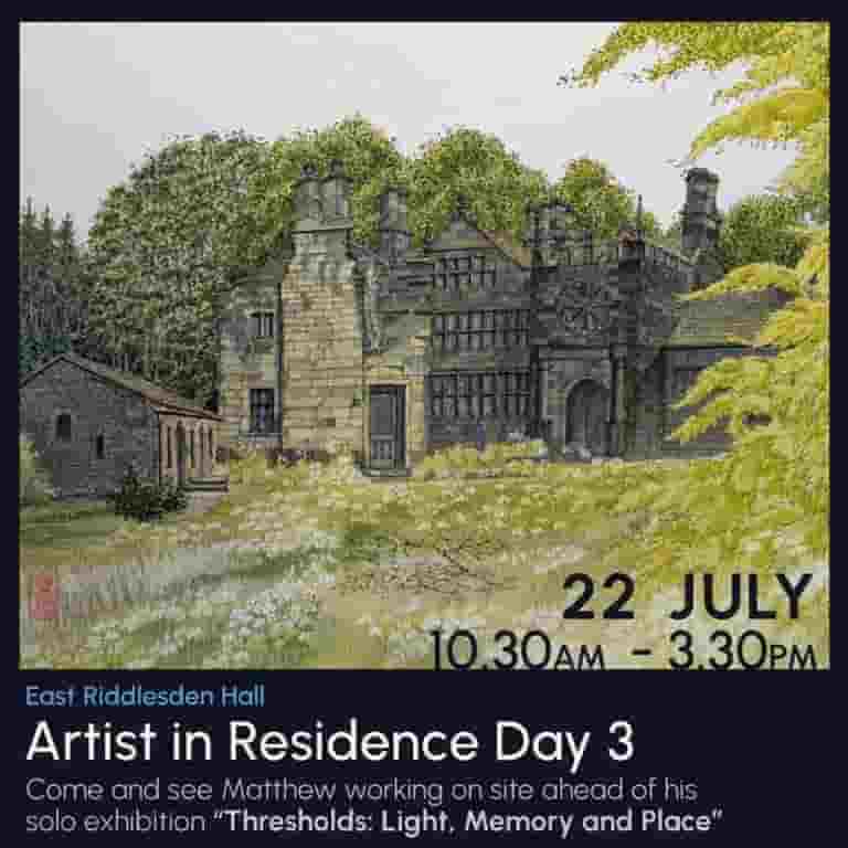 Artist in Residence East Riddlesden Hall - day 3