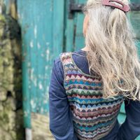 Colour work vest, in the round, short and sweet