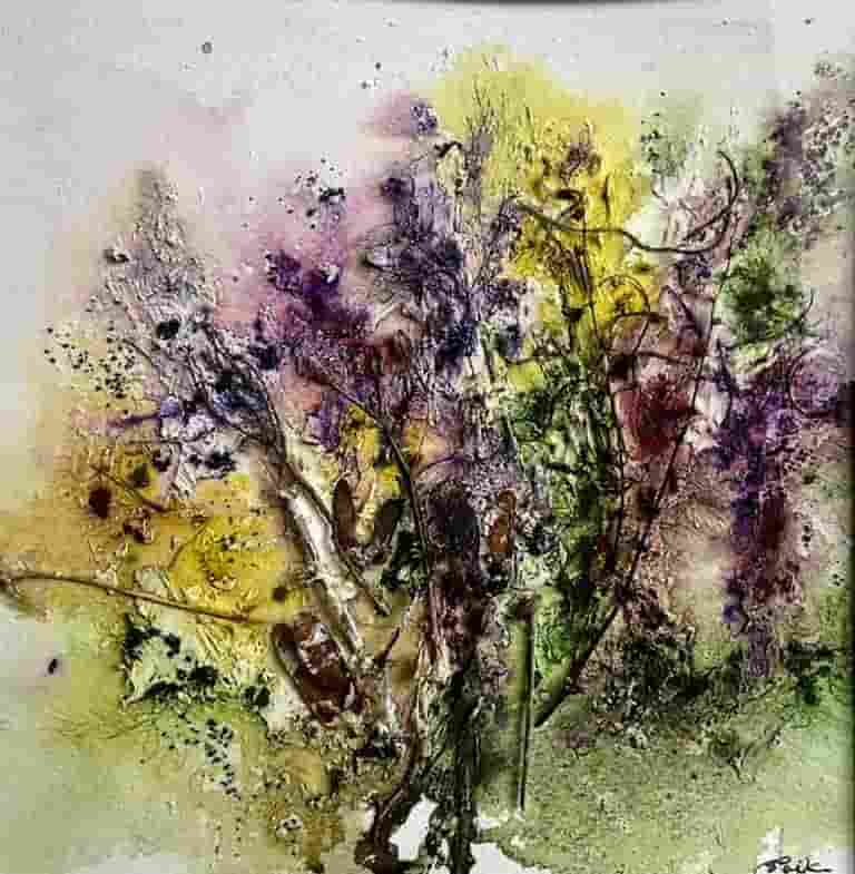 Heathland - organic material & paint