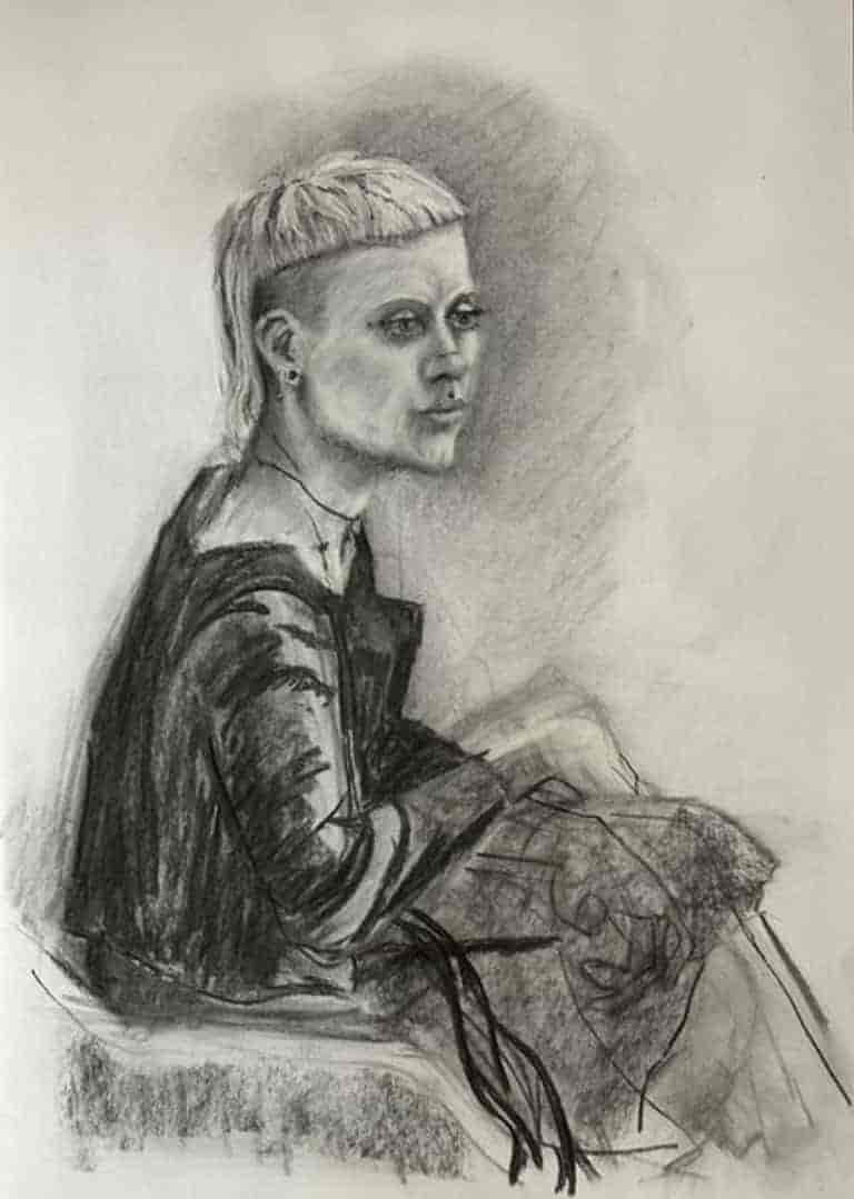 Portrait in Charcoal by Jonathan Little