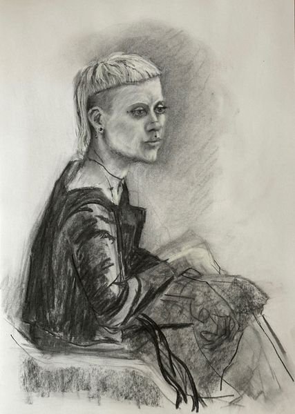 Portrait in Charcoal by Jonathan Little