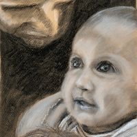 Ava and Papa baby portrait by Jonathan Little 