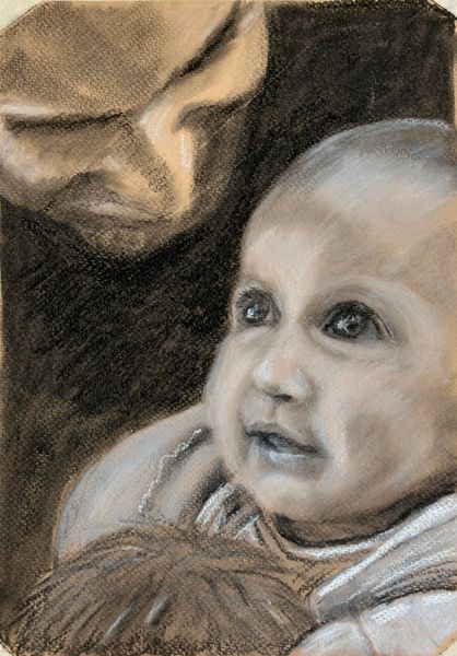 Ava and Papa baby portrait by Jonathan Little 