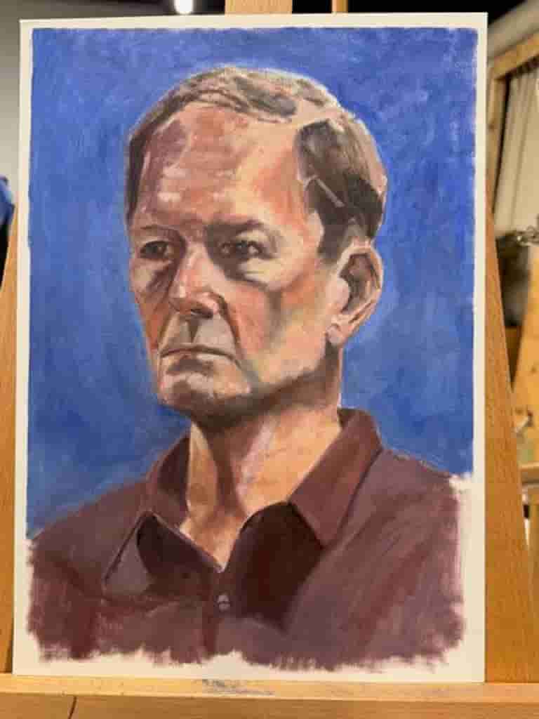 Richard Kitson Masterclass at Leeds Drawing Club, Portraits in oil