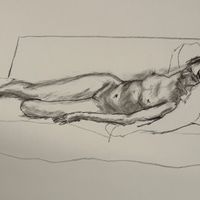 Life drawing at Leeds Drawing Club by Jonathan Little