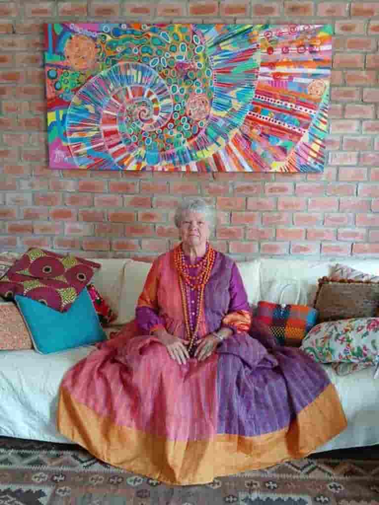 'Origins' by Bridget March in a roomset with the artist
