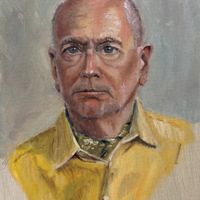 Richard, allprima portrait study in oils from Skipton Portrait Sessions held at Workshops In Yorkshire