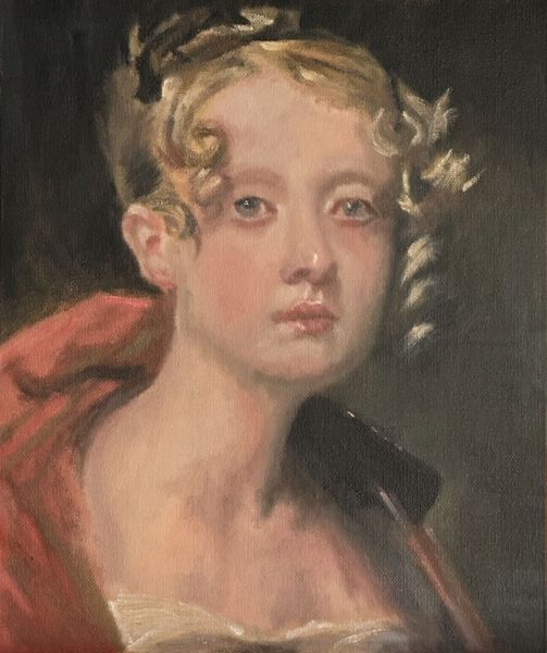 Study of portrait of Sarah Wordsworth (after Sir Henry Raeburn)