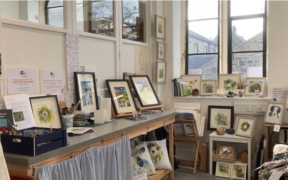 My Studio 3 at Craven Arts House, Skipton is a light and spacious environment, with colleague Studio holders alongside to share our creativity