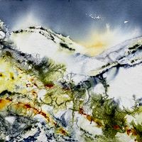 Northern upland winter flurry