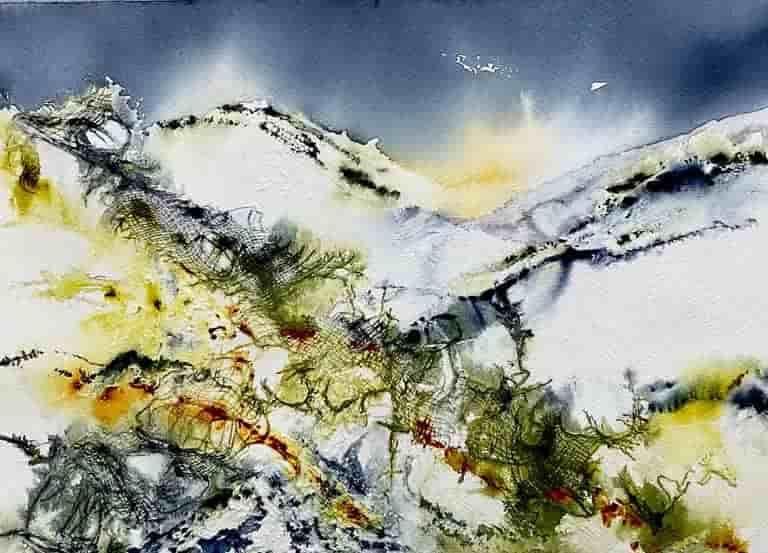 Northern upland winter flurry