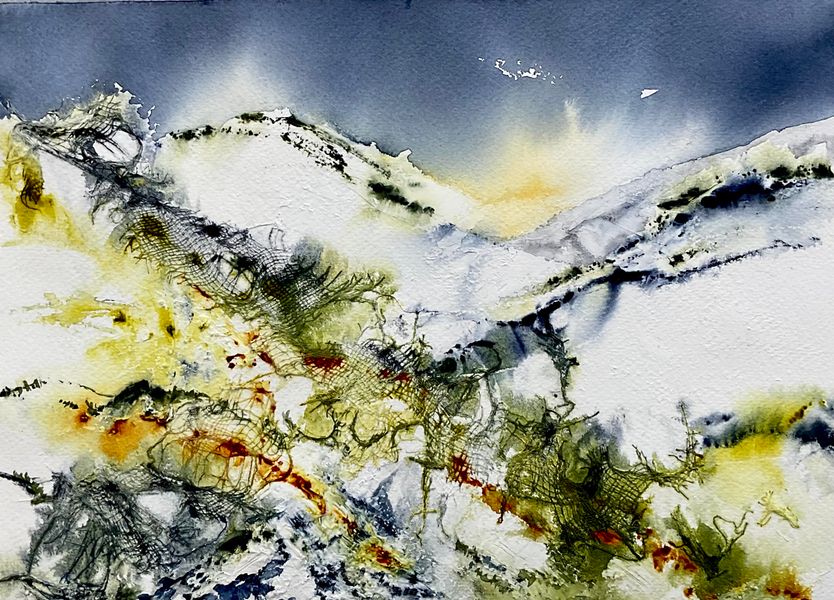 Northern upland winter flurry