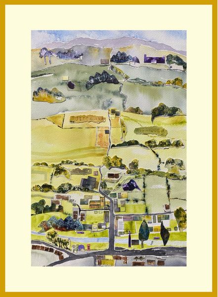 Lines of latitude - perspective on southern Gargrave