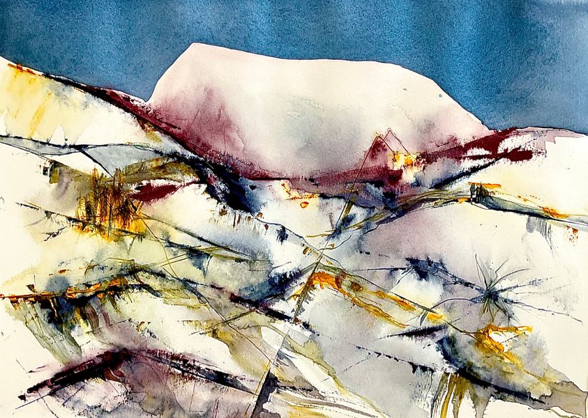 Pendle Hill in Lancashire, sometimes regarded as the fourth of Yorkshire's renowned Three Peaks, is a dramatic feature in the landscape. Especially in the depths of winter