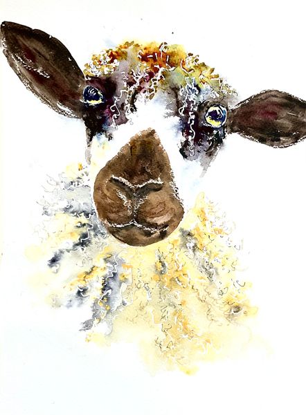 Masham sheep by Bev Parker of Cum-bye Arts