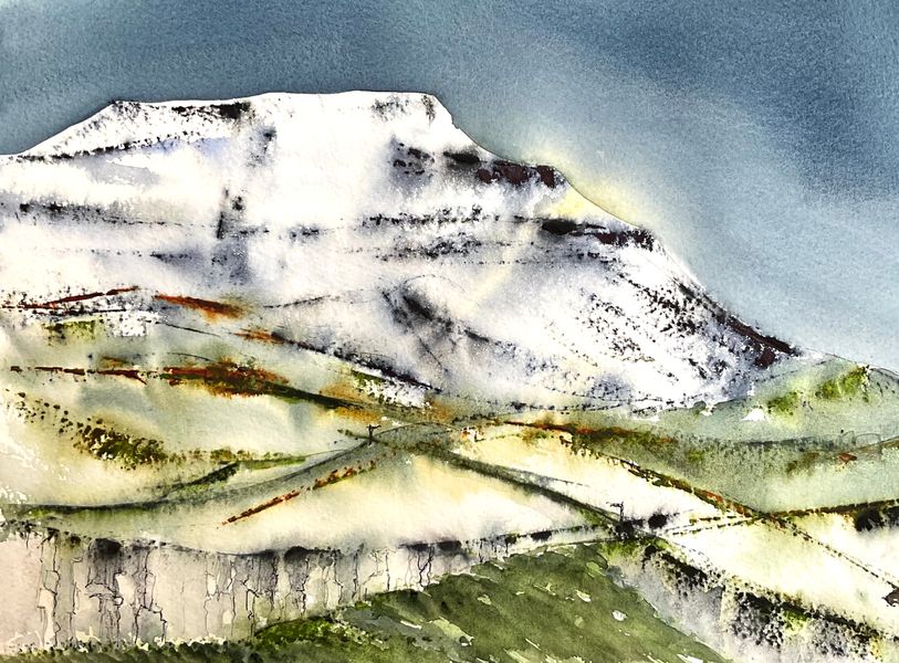 Ingleborough - moonscape over Southerscales