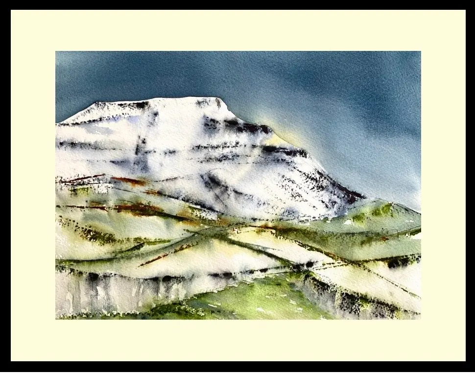 Ingleborough - moonscape over Southerscales