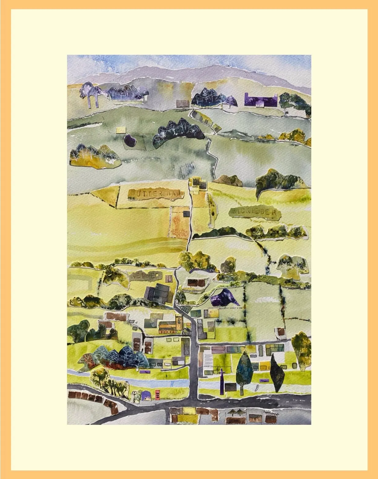 Lines of latitude - perspective on southern Gargrave