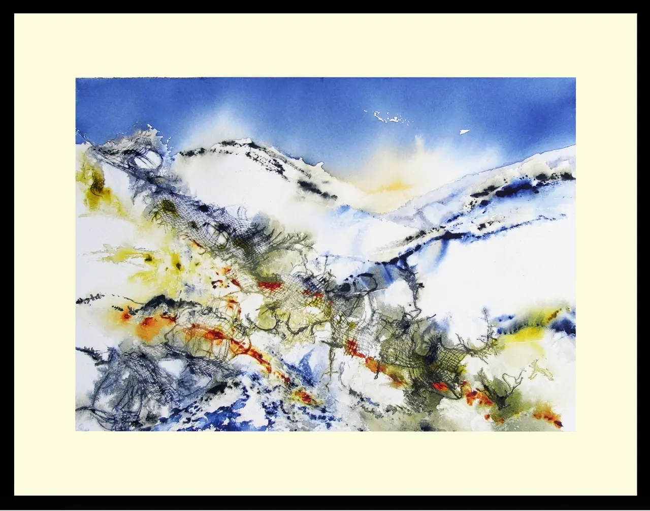Northern upland winter flurry
