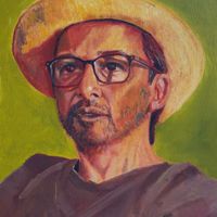 Eustachio, founder of Webarto, portrait painting in oils