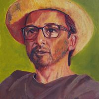 Eustachio, founder of Webarto, portrait painting in oils