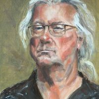 Craig Bradley, portrait in oils alla prima completed at Workshops in Yorkshire, Skipton