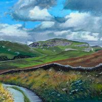 Warrendale Knotts from Langber Lane, oil painting by Jonathan Little