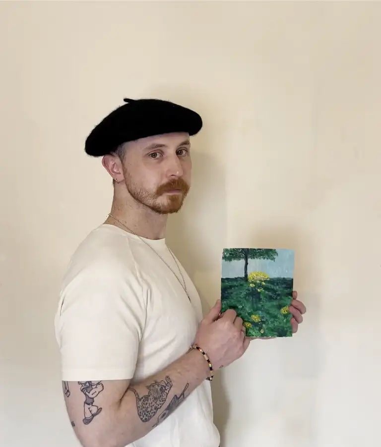 James Lee artist in a picture