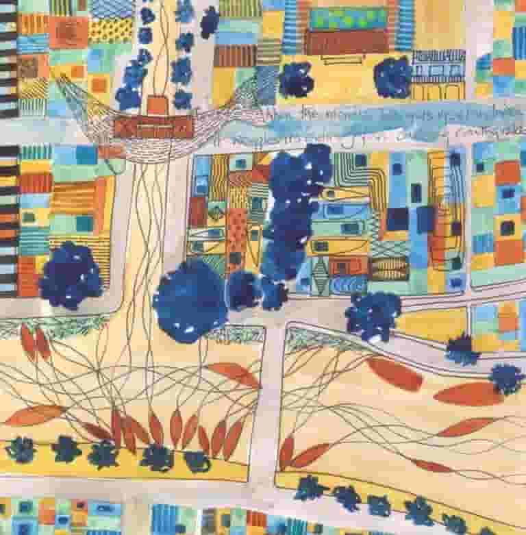 Watercolour painting by Bridget March - Namazu in Hoi An, Vietnam